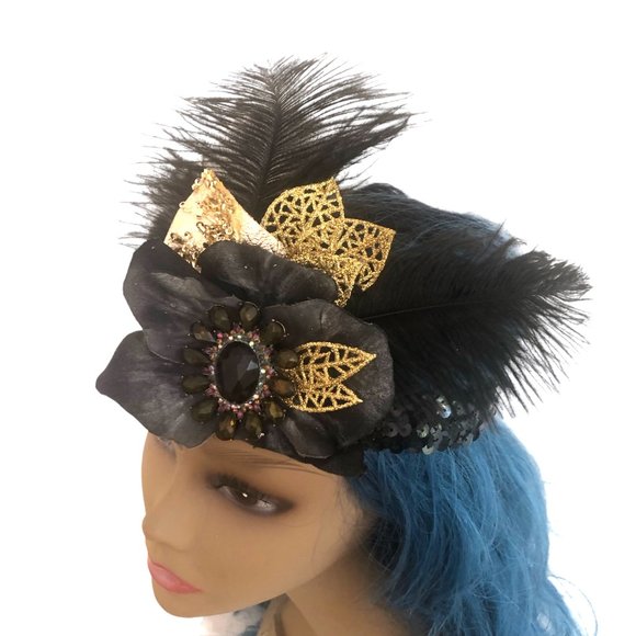 Holiday Party Headpiece Headband Handcrafted NEW - Picture 4 of 5